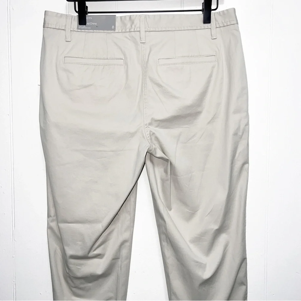 Talbots Gray Taupe Classic Girlfriend Chino Pants - Picture 8 of 12